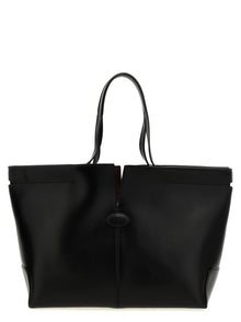 Tod's Black Calfskin Tote Bag