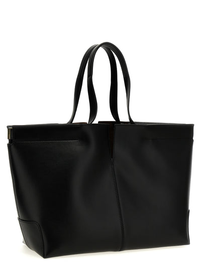 Tod's Black Calfskin Tote Bag
