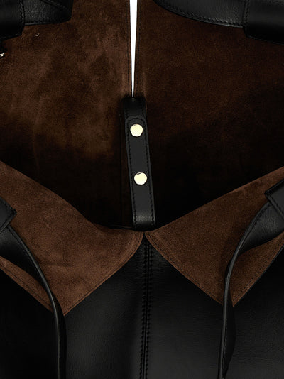 Tod's Black Calfskin Tote Bag