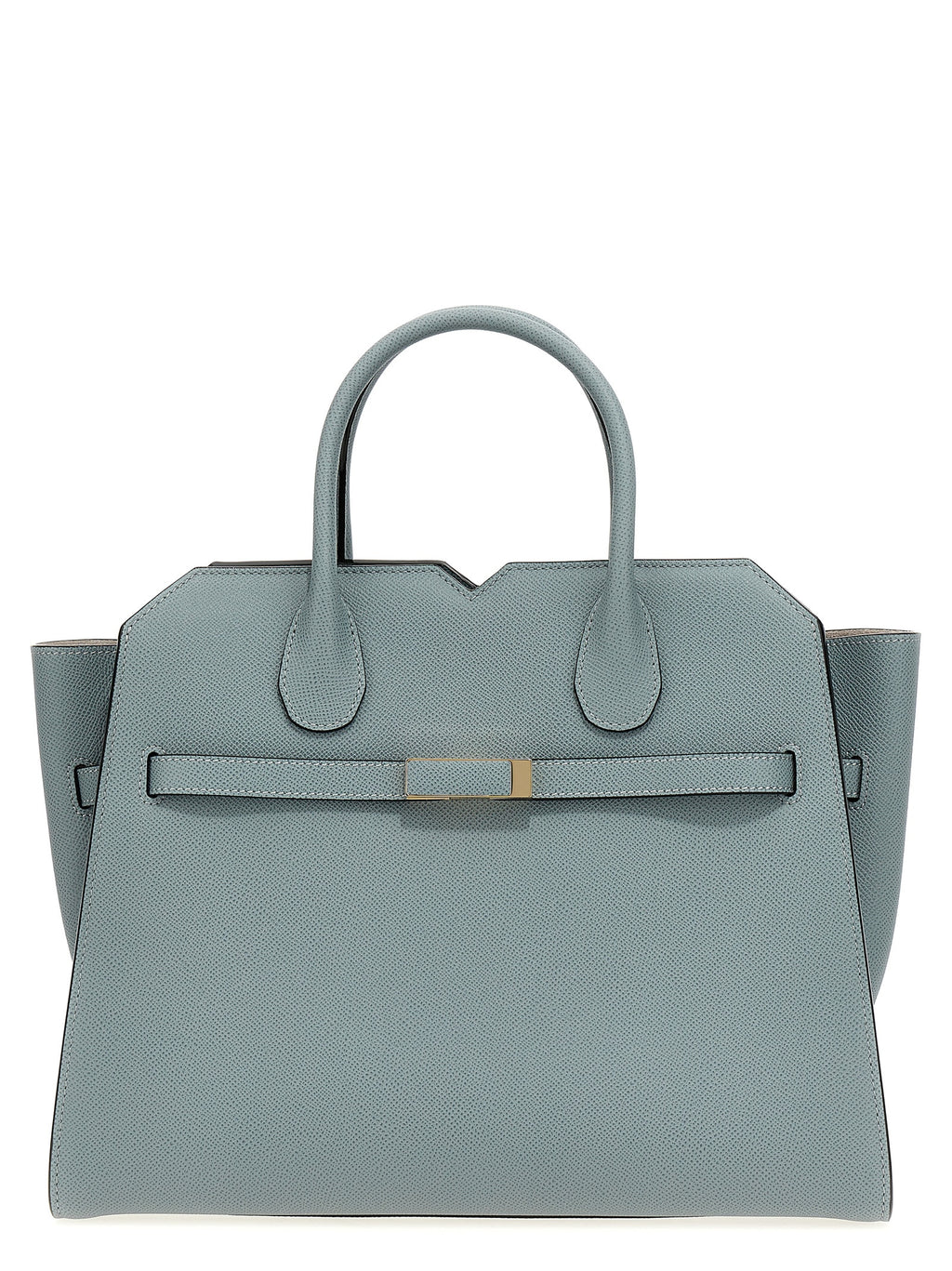 Valextra Gray Calfskin Handbag