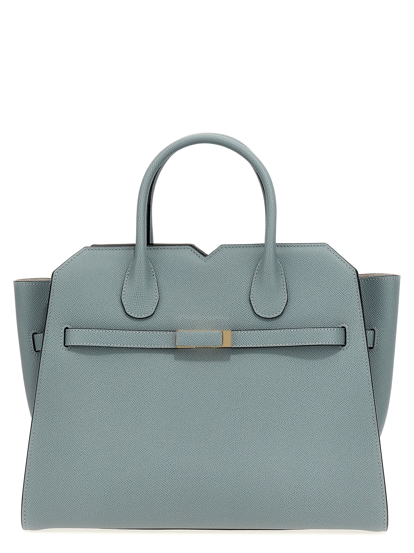 Valextra Gray Calfskin Handbag