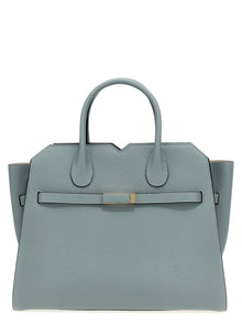 Valextra Gray Calfskin Handbag