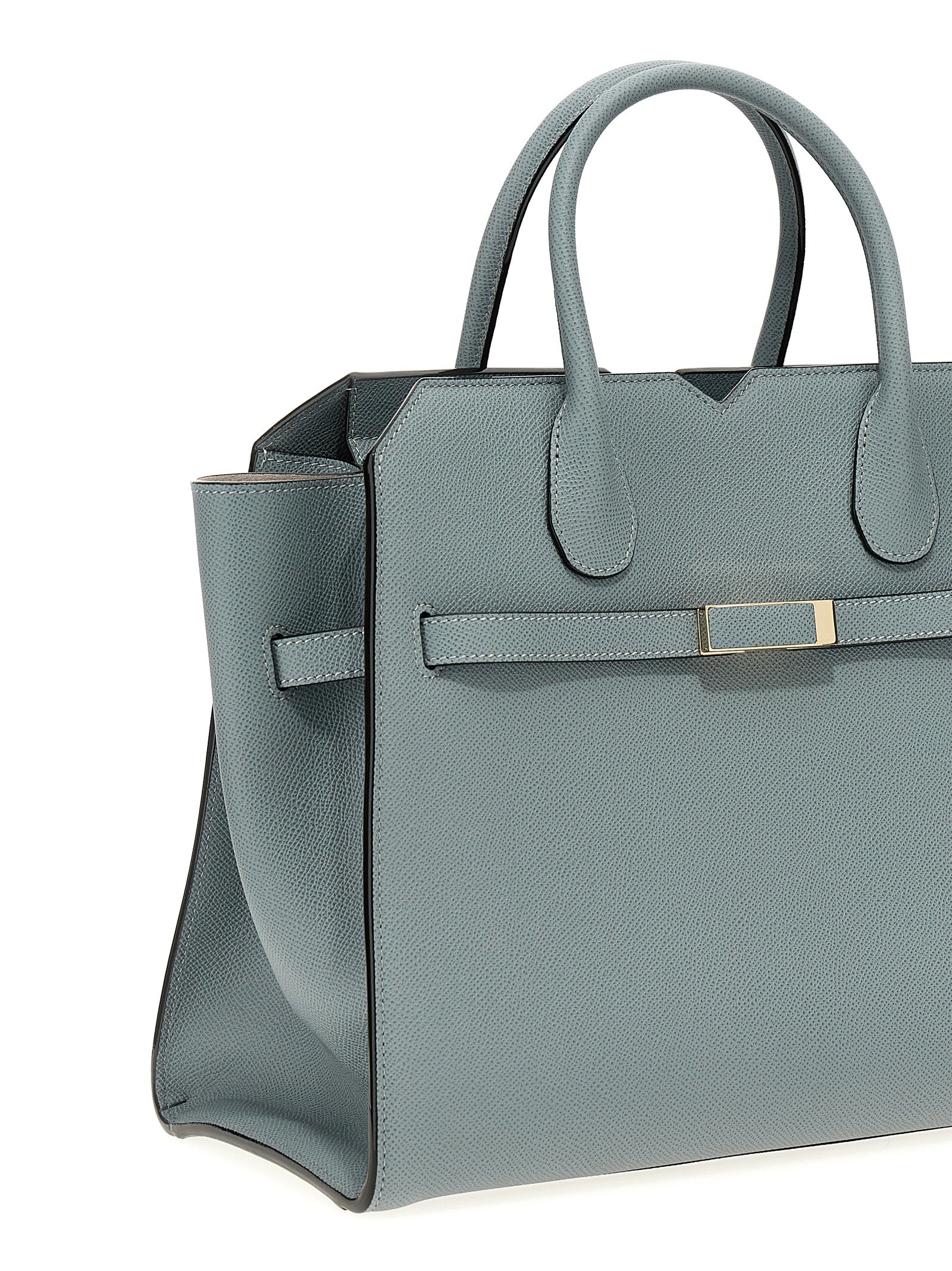 Valextra Gray Calfskin Handbag