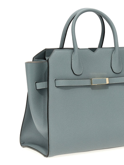 Valextra Gray Calfskin Handbag