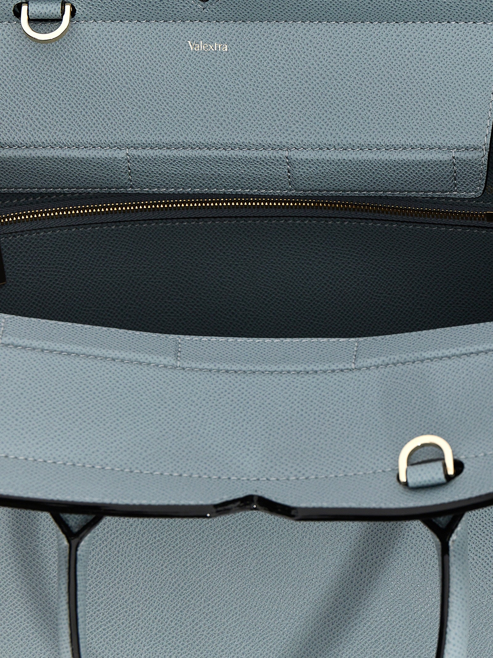 Valextra Gray Calfskin Handbag