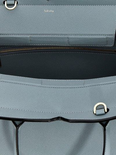 Valextra Gray Calfskin Handbag
