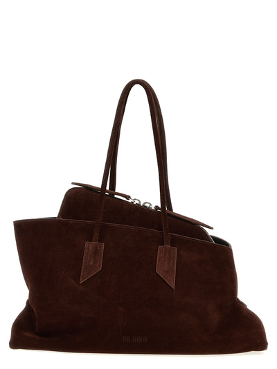 The Attico Brown Calfskin Shoulder Bag