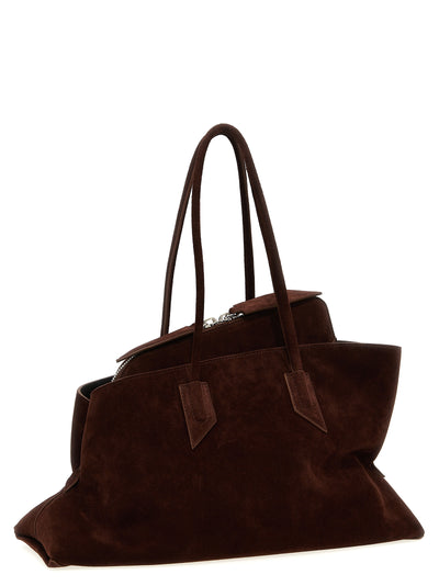 The Attico Brown Calfskin Shoulder Bag