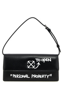 Off-White Bicolor Calfskin Shoulder Bag