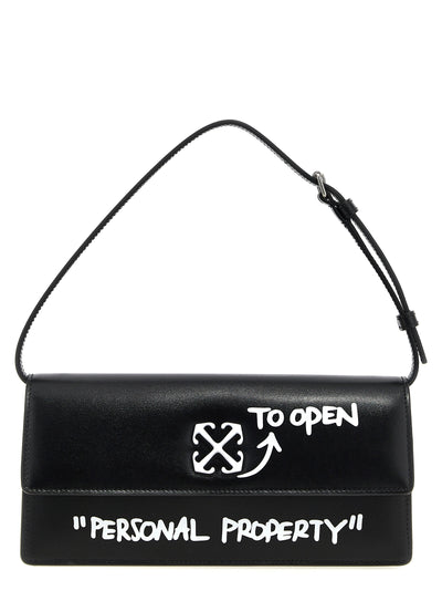 Off-White Bicolor Calfskin Shoulder Bag