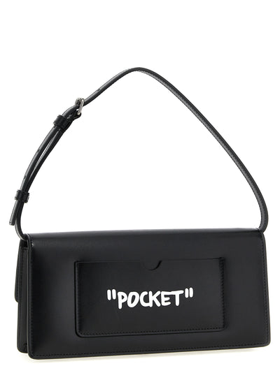 Off-White Bicolor Calfskin Shoulder Bag