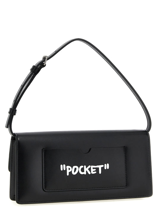 Off-White Bicolor Calfskin Shoulder Bag