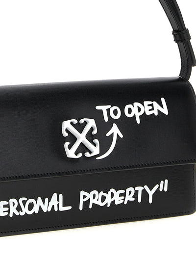 Off-White Bicolor Calfskin Shoulder Bag