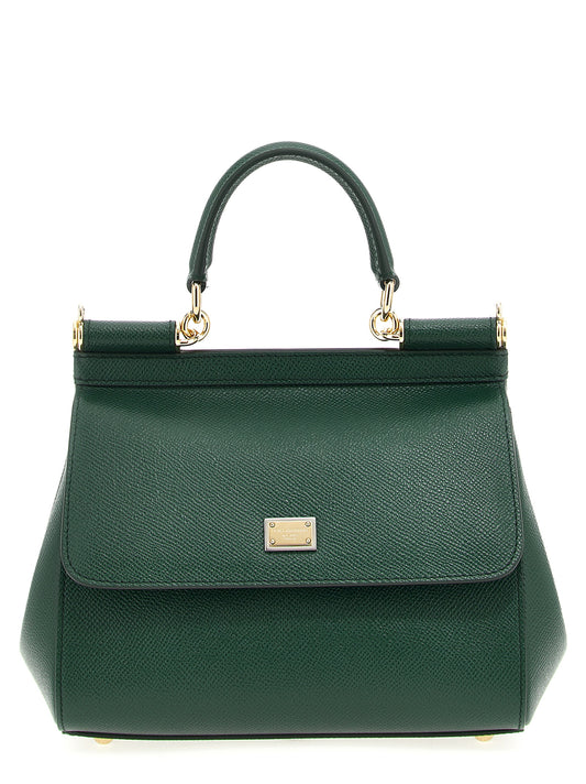 Dolce & Gabbana Bicolor Calfskin Handbag