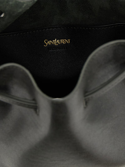 Saint Laurent Bicolor Calfskin Crossbody Bag