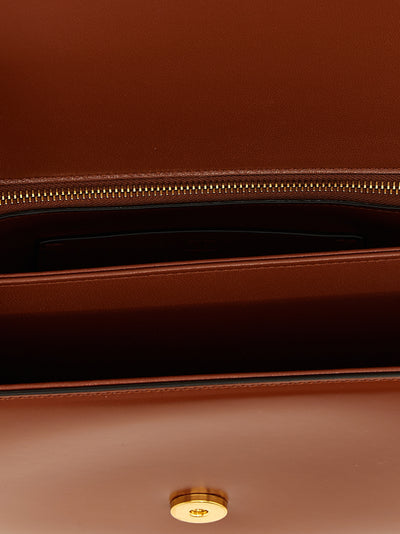 Valentino Garavani Brown Calfskin Shoulder Bag