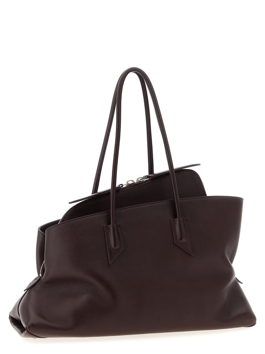 The Attico Purple Calfskin Shoulder Bag