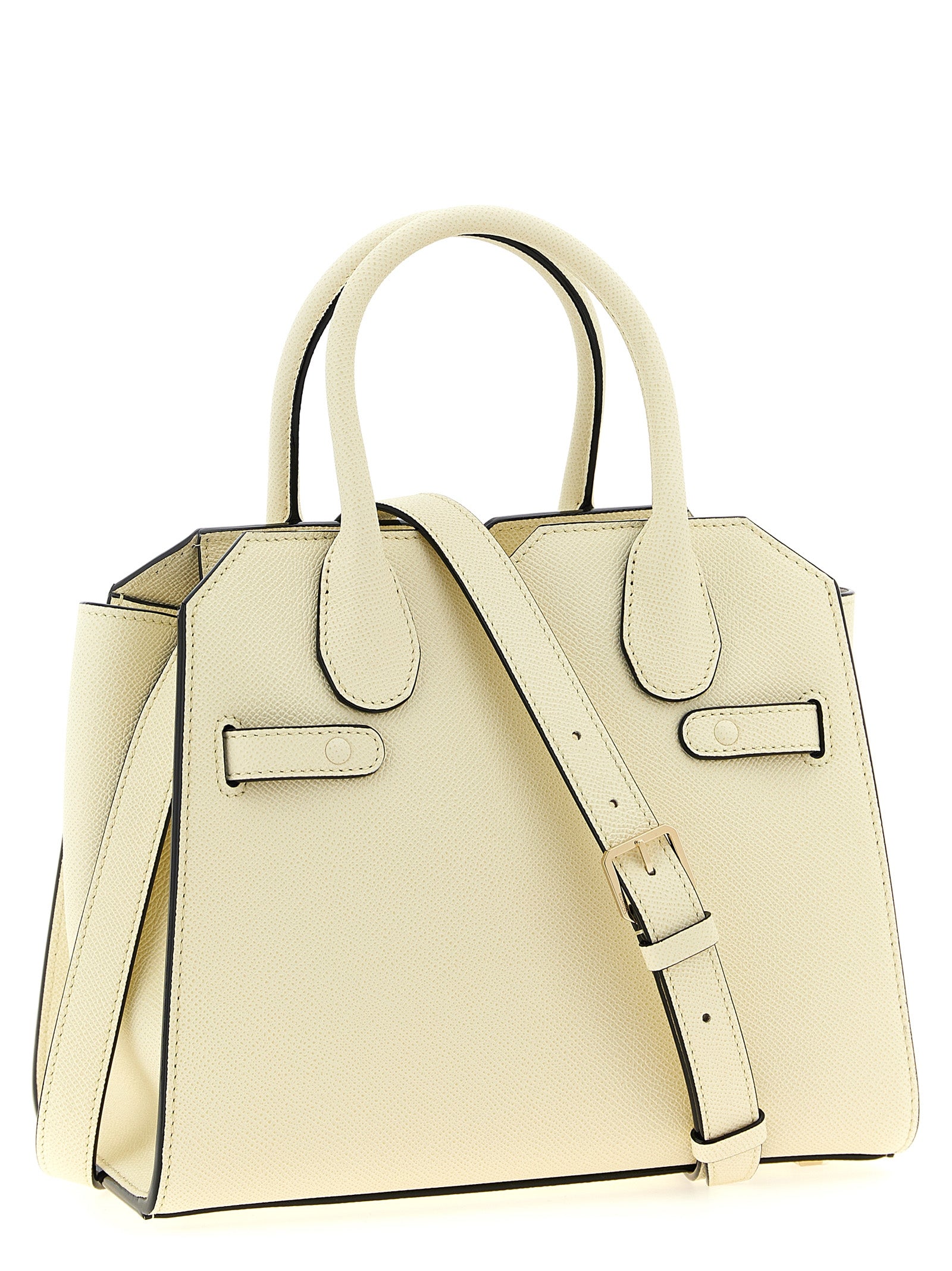 Valextra White Calfskin Handbag