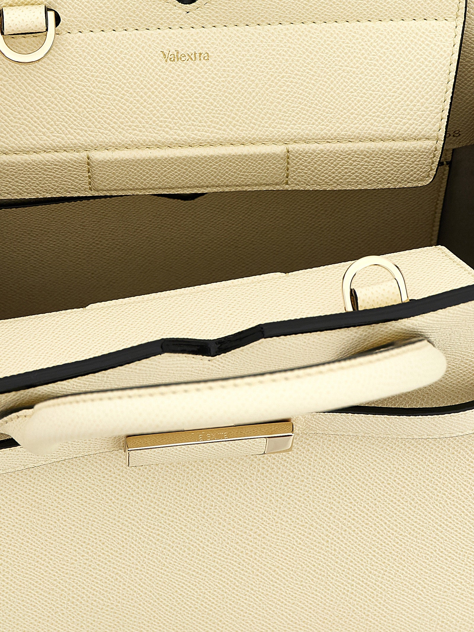 Valextra White Calfskin Handbag