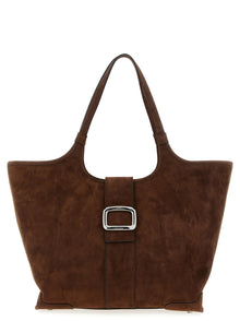 Roger Vivier Brown Goatskin Tote Bag