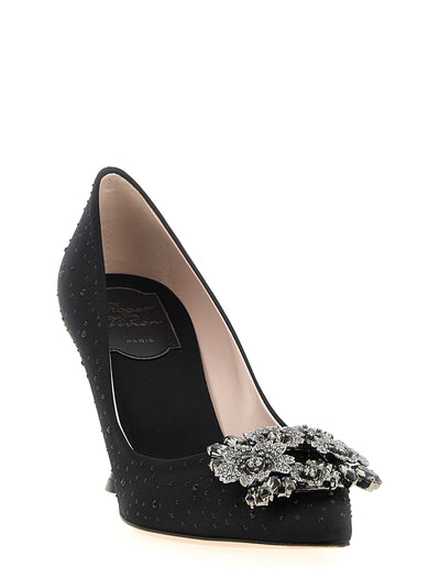 Roger Vivier Black Viscose High Heel Pumps