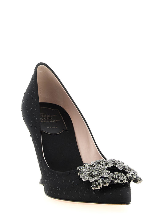 Roger Vivier Black Viscose High Heel Pumps