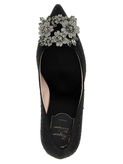 Roger Vivier Black Viscose High Heel Pumps