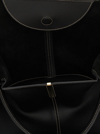 Tod's Black Calfskin Tote Bag