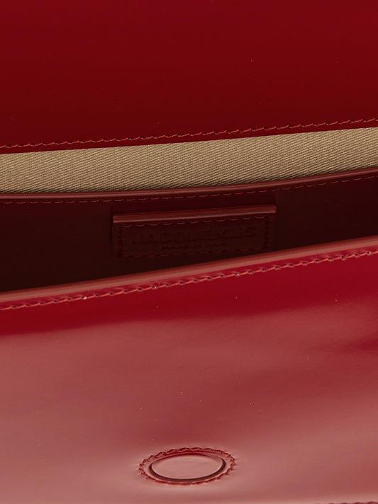 Jacquemus Red Calfskin Shoulder Bag