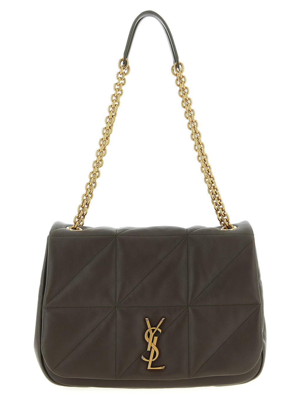 Saint Laurent Bicolor Lamb Leather Shoulder Bag