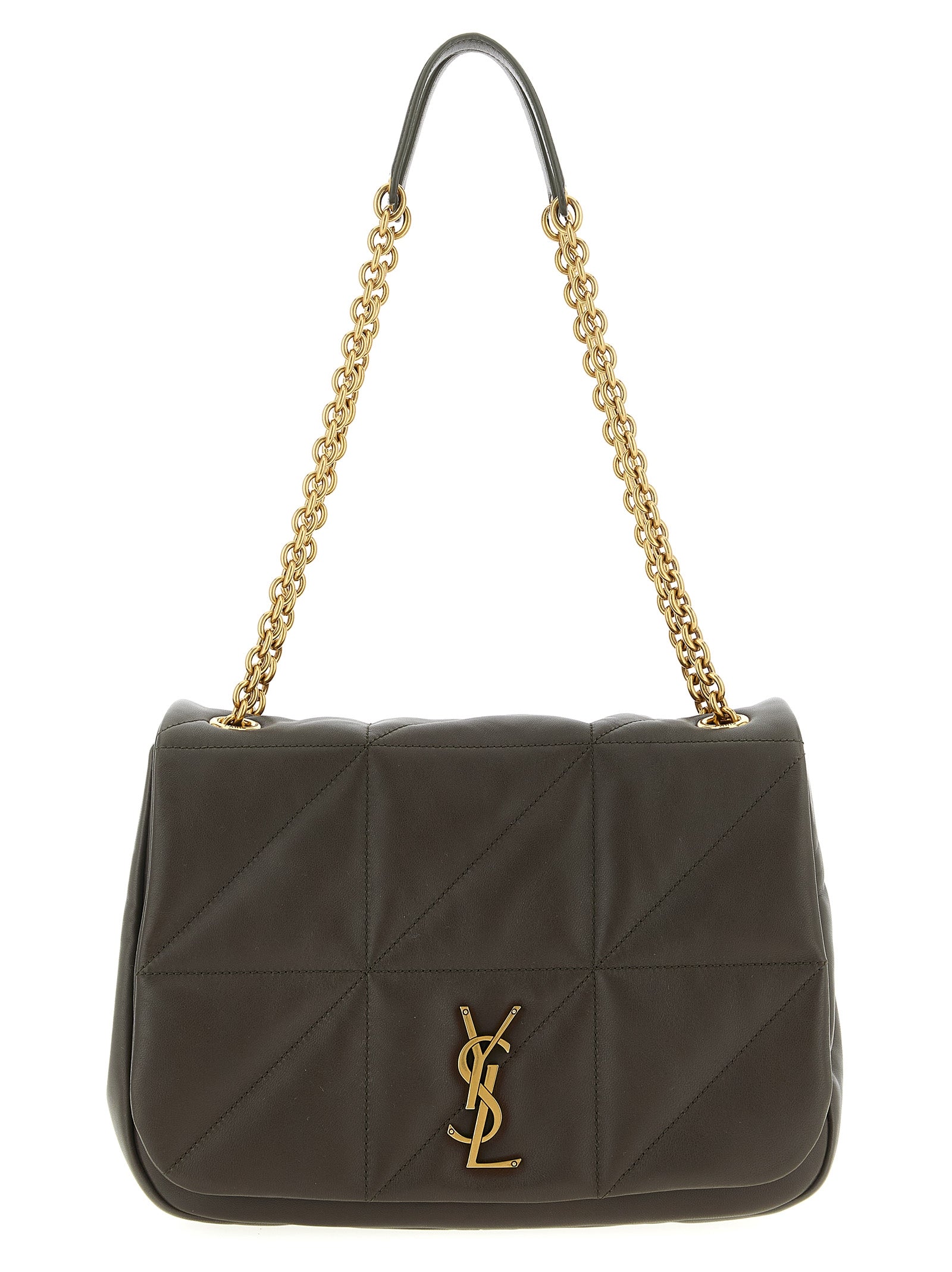 Saint Laurent Bicolor Lamb Leather Shoulder Bag