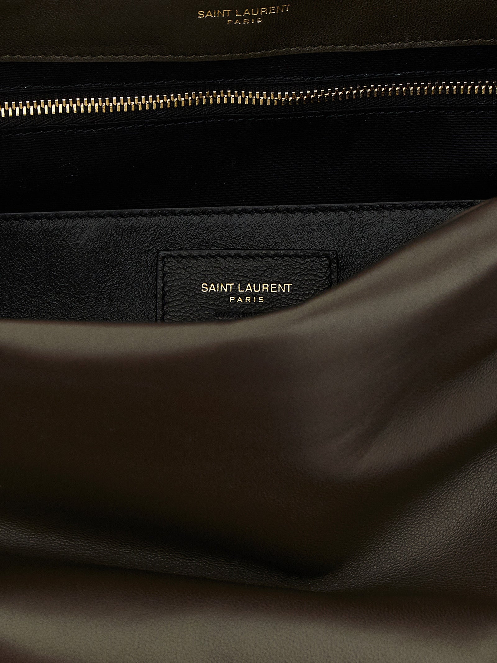 Saint Laurent Bicolor Lamb Leather Shoulder Bag
