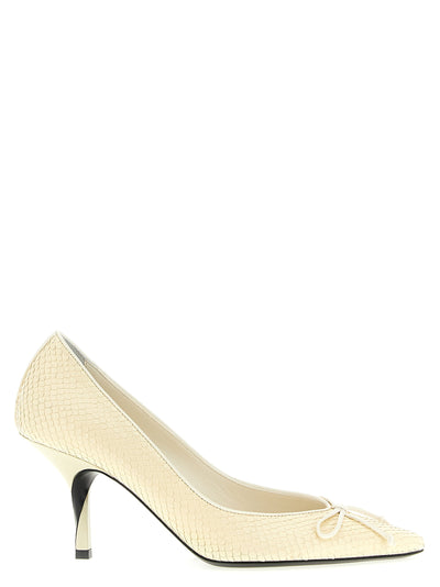 Jacquemus Beige Calfskin High Heel Pumps