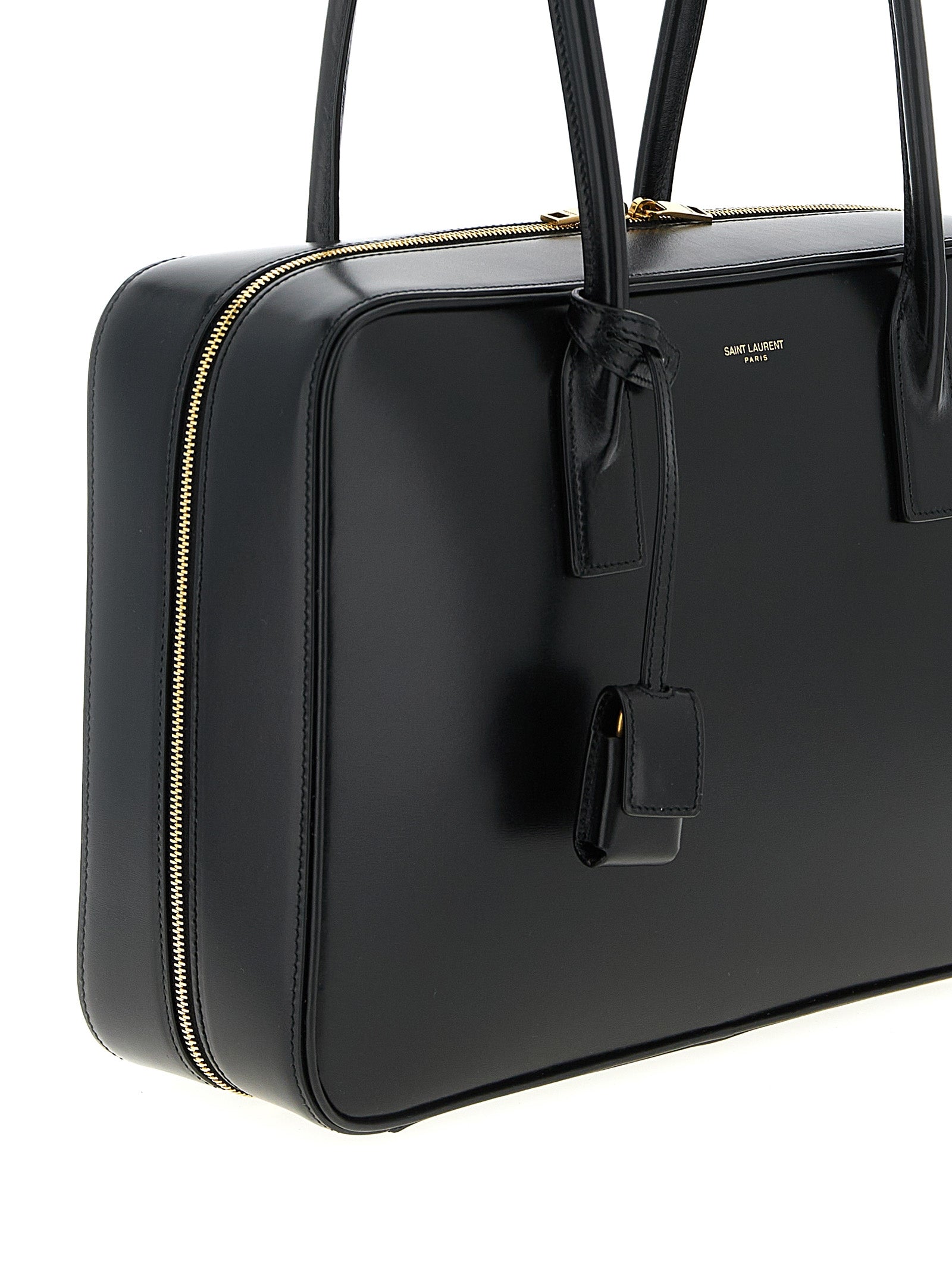 Saint Laurent Black Calfskin Shoulder Bag
