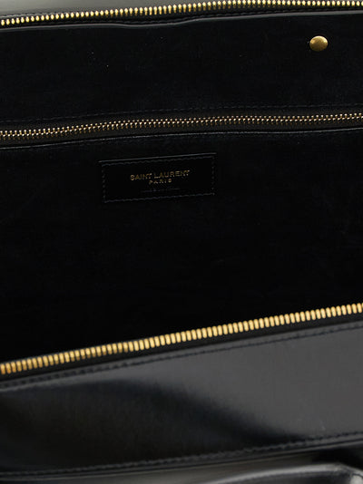 Saint Laurent Black Calfskin Shoulder Bag