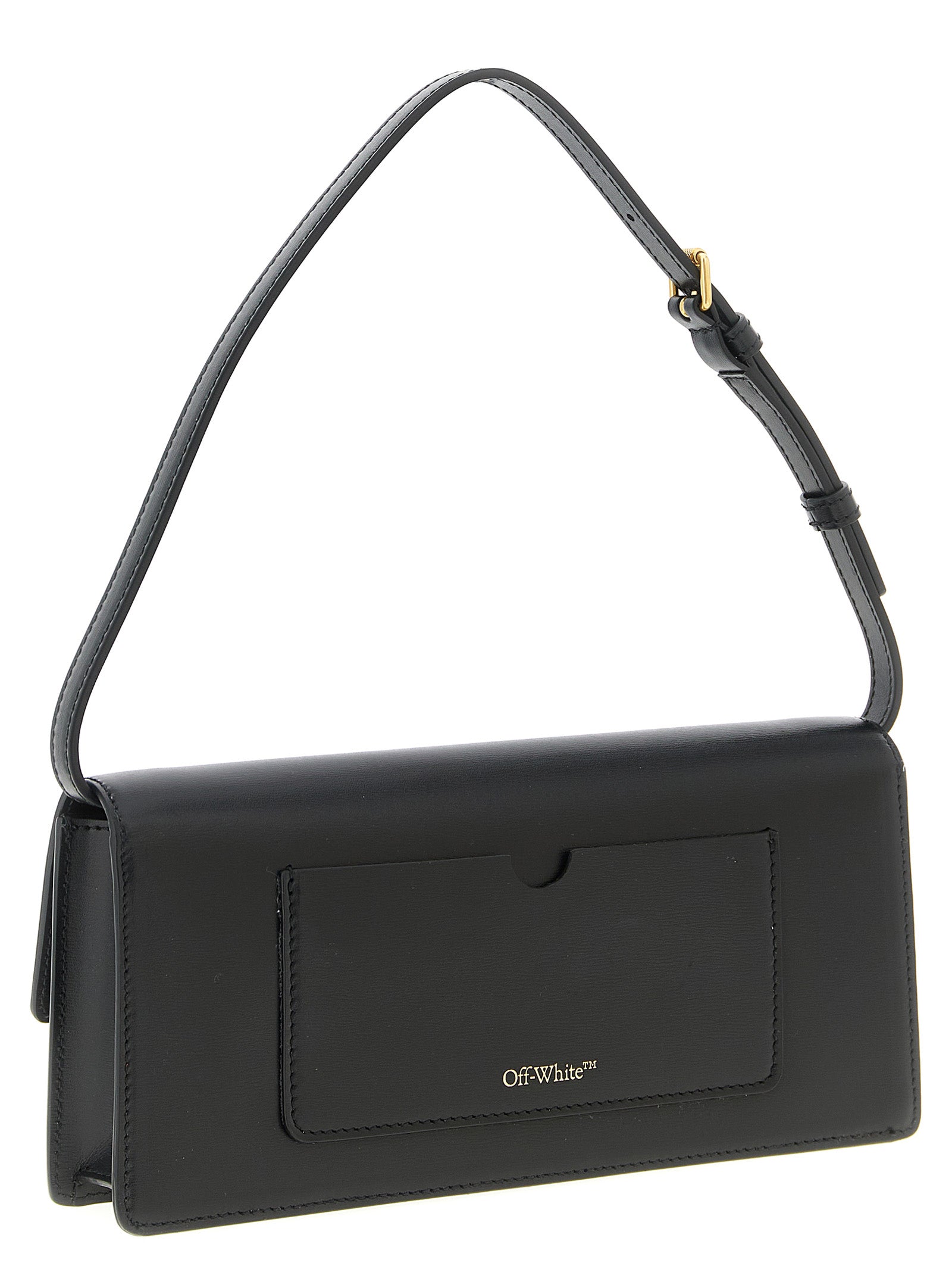 Off-White Black Polyester Shoulder Bag