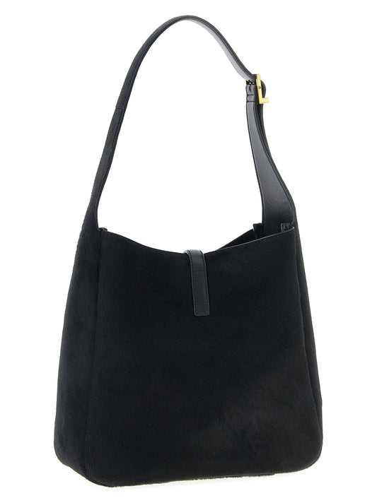 Saint Laurent Black Calfskin Shoulder Bag