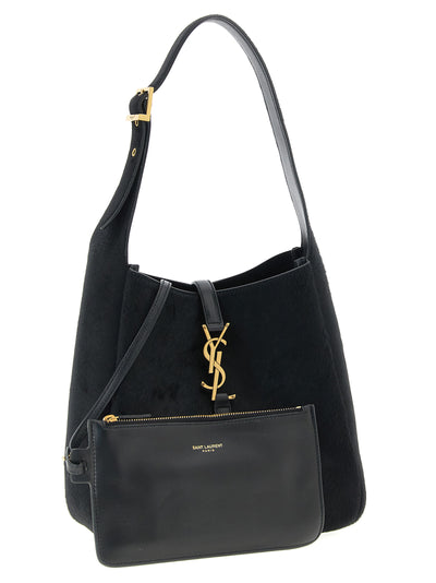 Saint Laurent Black Calfskin Shoulder Bag