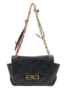 Balenciaga Black Leather Shoulder Bag