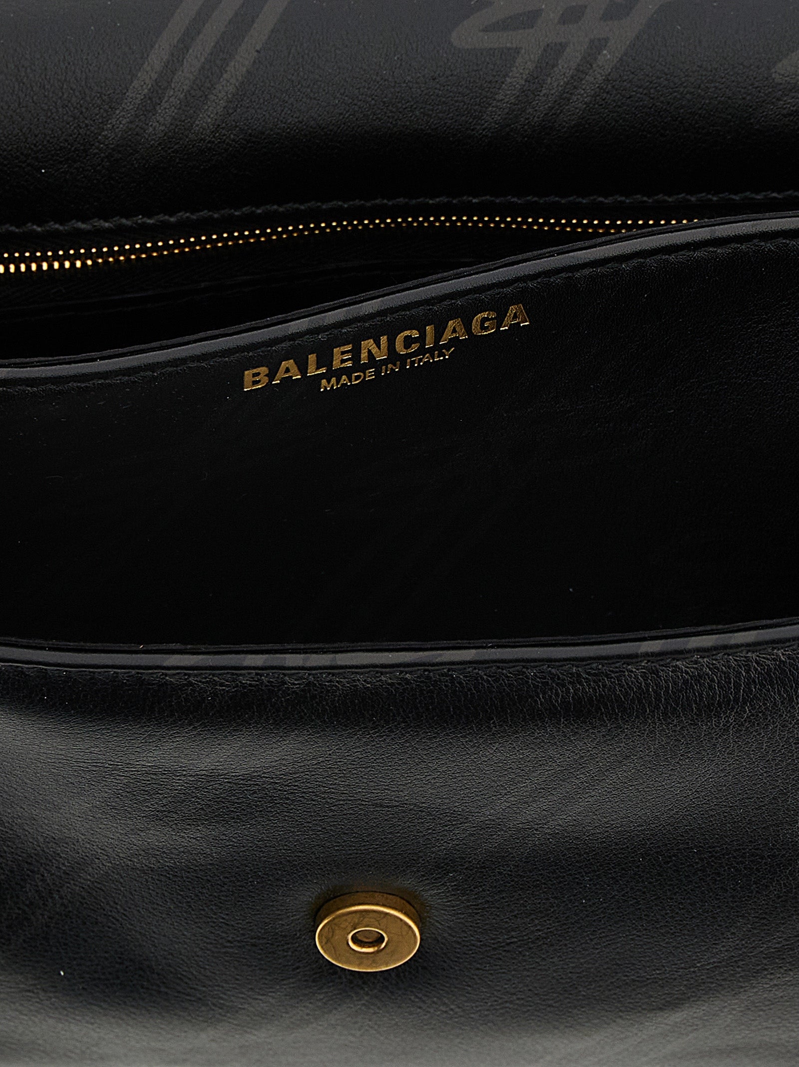 Balenciaga Black Leather Shoulder Bag