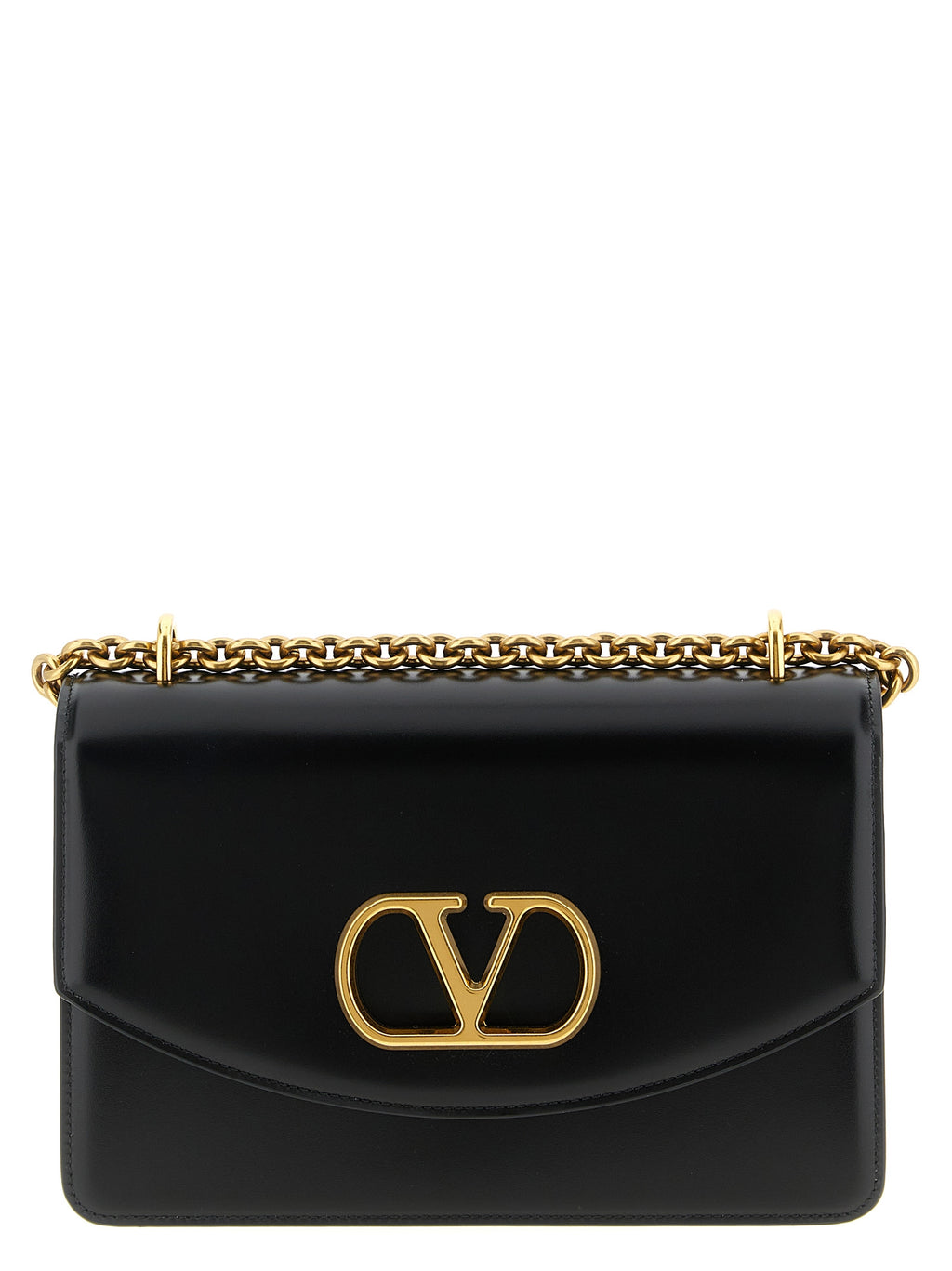 Valentino Garavani Black Calfskin Shoulder Bag
