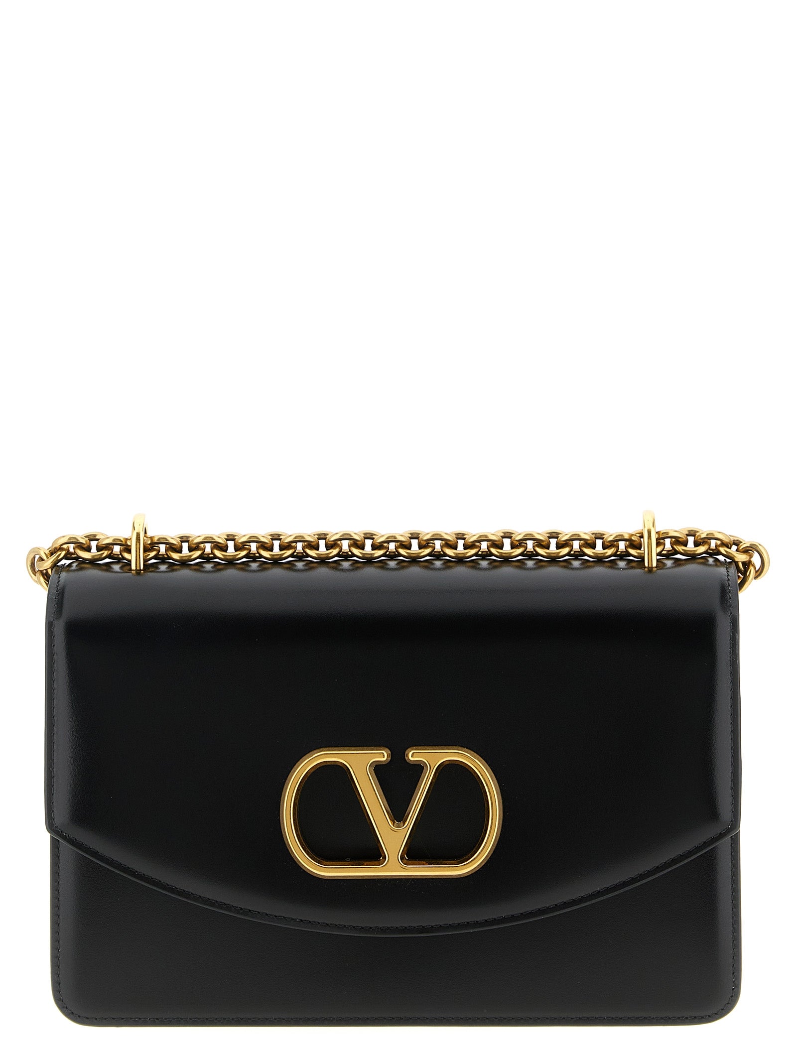 Valentino Garavani Black Calfskin Shoulder Bag