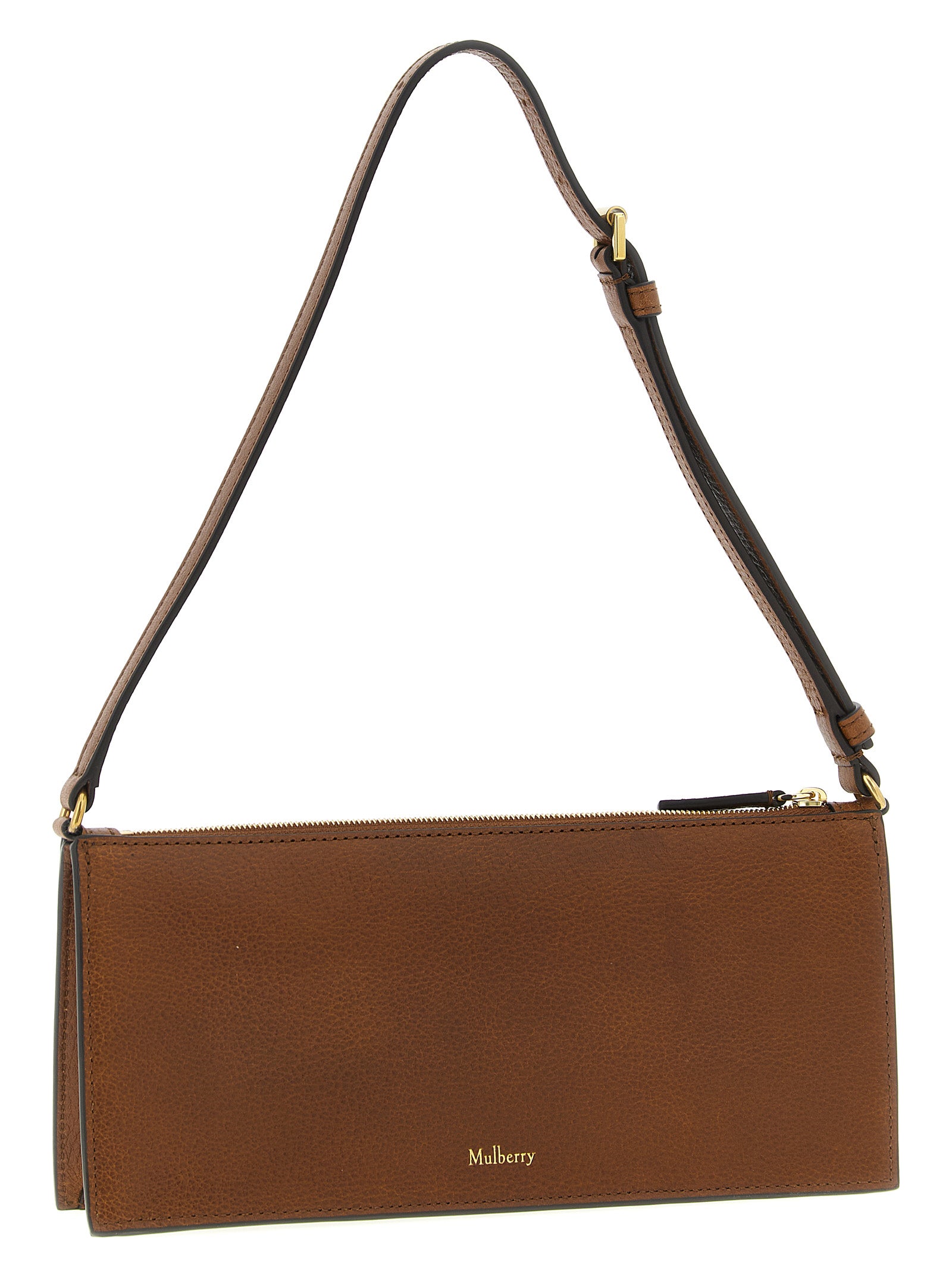 Mulberry Brown Calfskin Shoulder Bag