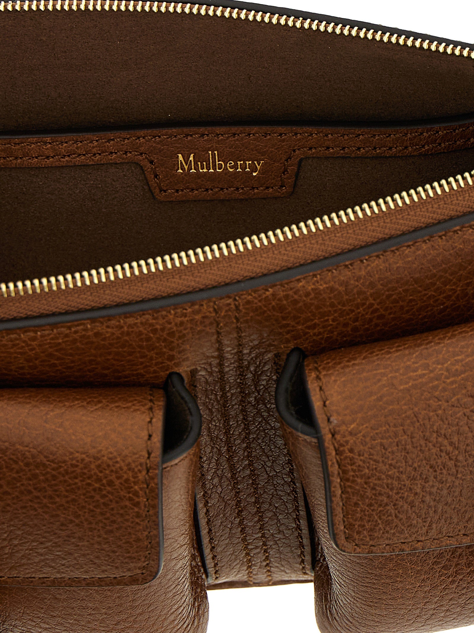 Mulberry Brown Calfskin Shoulder Bag