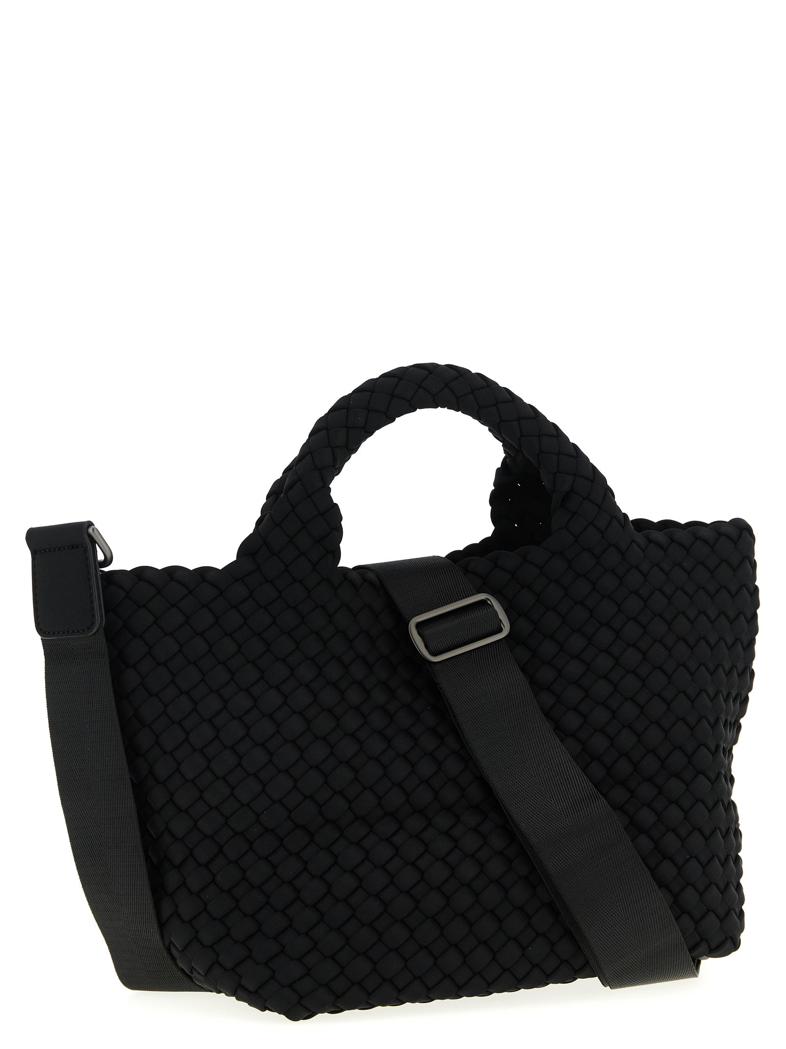 NAGHEDI Black Neoprene Tote Bag