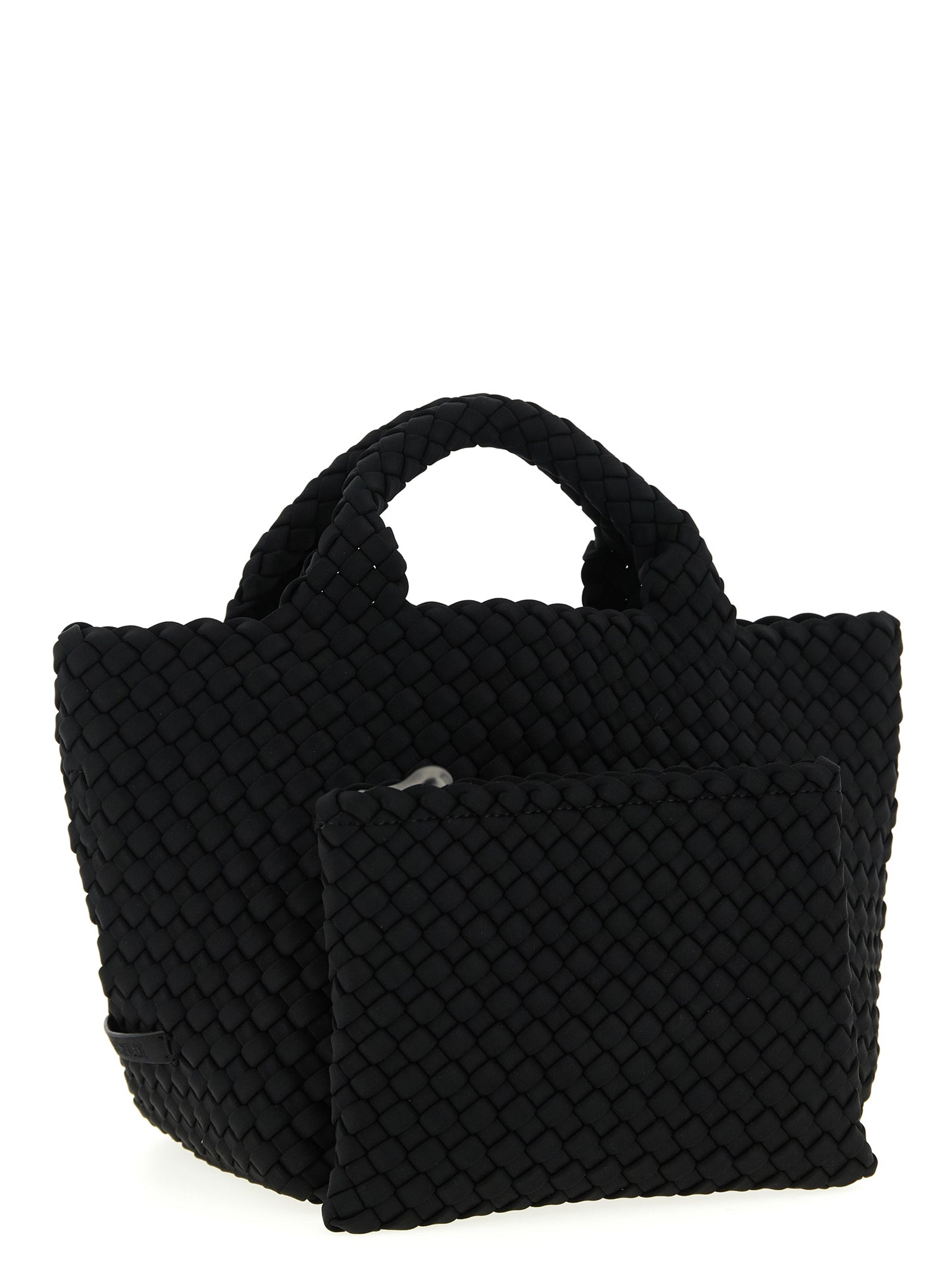 NAGHEDI Black Neoprene Tote Bag