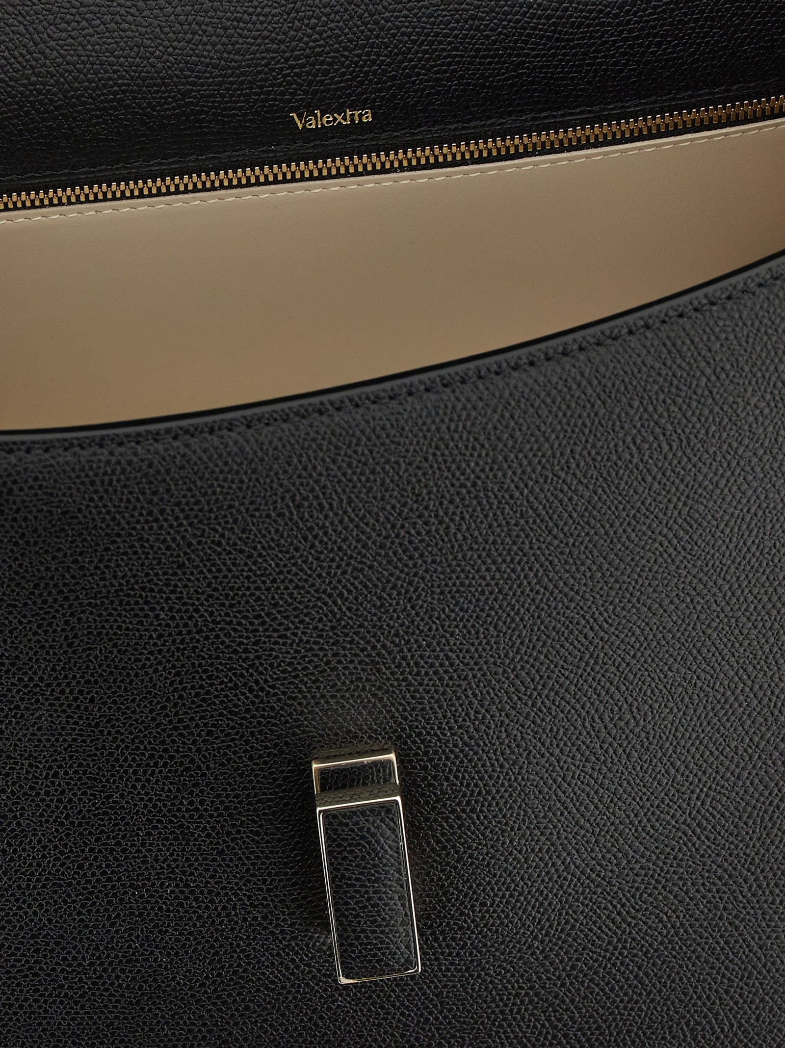 Valextra Black Calfskin Handbag