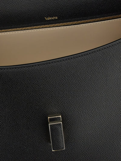 Valextra Black Calfskin Handbag
