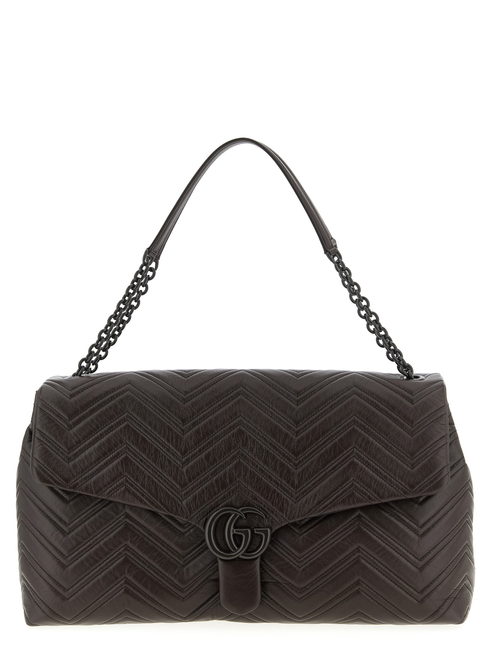 Gucci Brown Calfskin Shoulder Bag