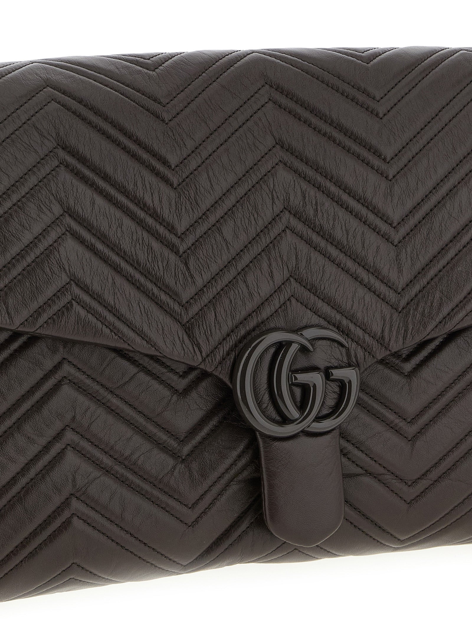 Gucci Brown Calfskin Shoulder Bag